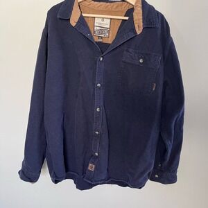 Legendary Whitetails Navy Shirt XXL – Corduroy Trim – Heavyweight Outdoors Style